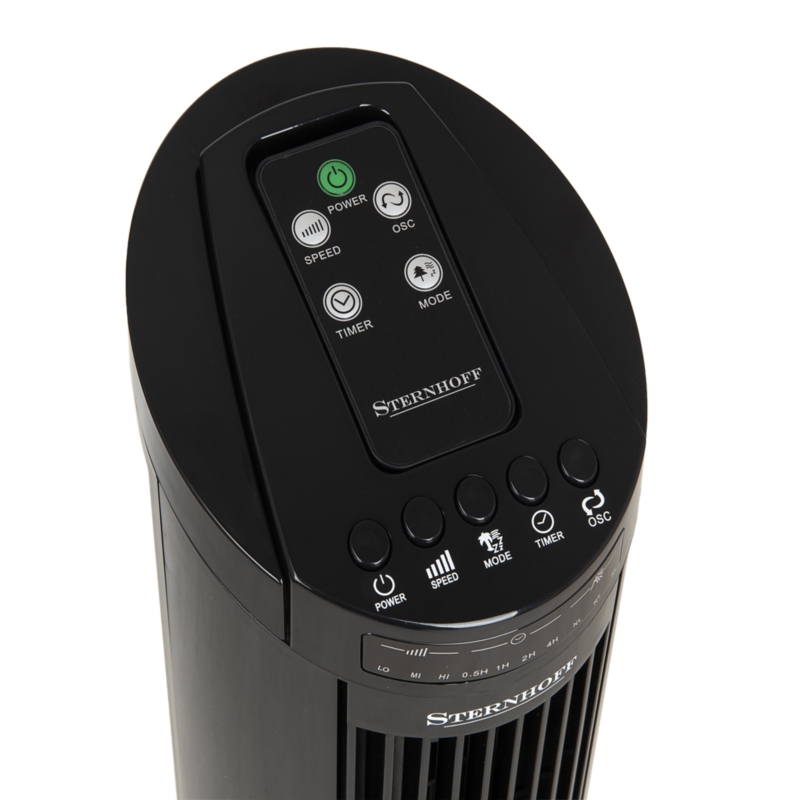 Wentylator kolumnowy podłogowy 70W Czarny + Pilot