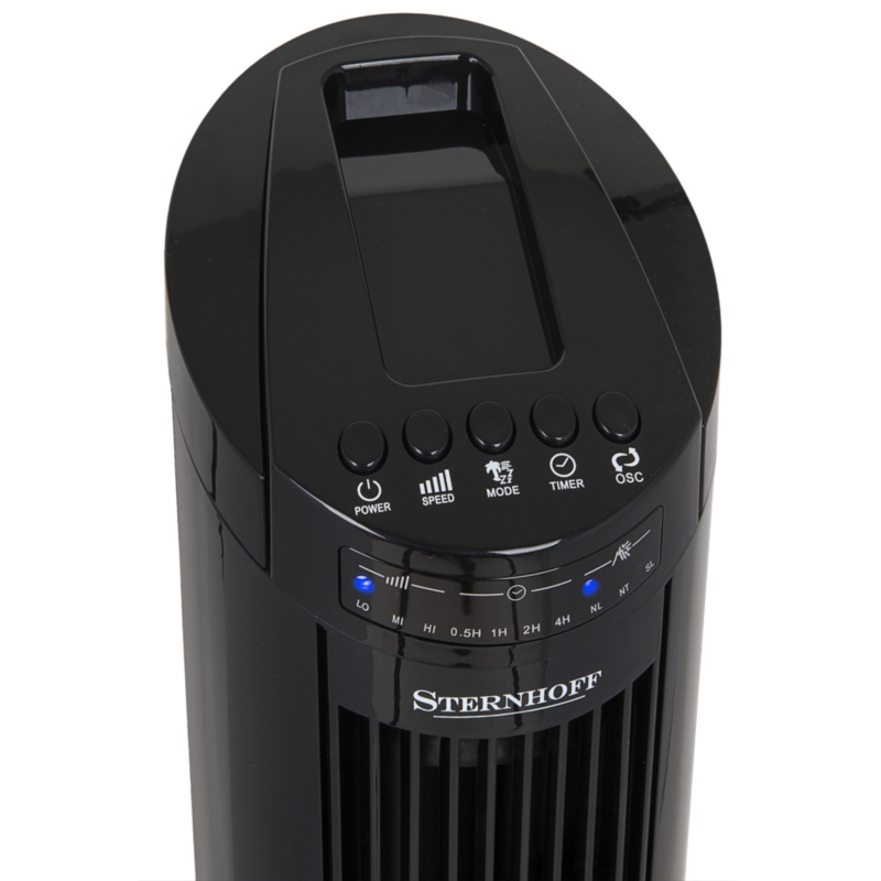 Wentylator kolumnowy podłogowy 70W Czarny + Pilot