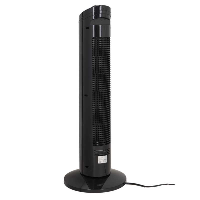 Wentylator kolumnowy podłogowy 70W Czarny + Pilot