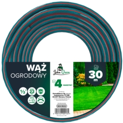Wąż ogrodowy do podlewania 4-warstwowy 1/2" 30m
