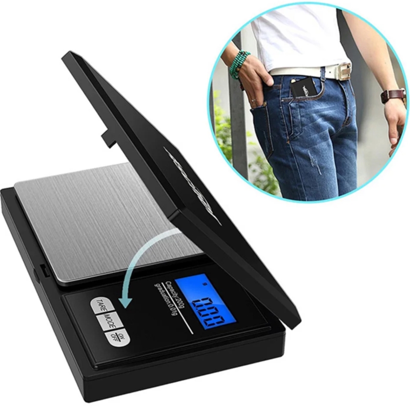 Waga jubilerska elektroniczna LCD kieszonkowa + Etui