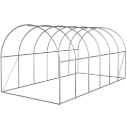 Tunel foliowy ogrodowy szklarnia z metalowym stelażem Zielony 3x6x2m
