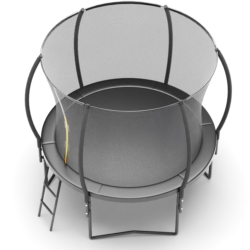 Trampolina ogrodowa BLACK + Drabinka 244cm 8ft