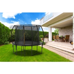 Trampolina ogrodowa BLACK + Drabinka 244cm 8ft