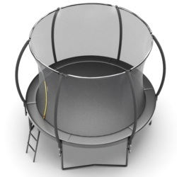 Trampolina ogrodowa BLACK + Drabinka 244cm 8ft