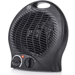 Termowentylator elektryczny z regulacją Czarny 2000W