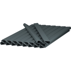 Taśma ogrodzeniowa do paneli ogrodzeniowych 19cm x 35m 450g/m2 Antracyt + 20 Klipsów