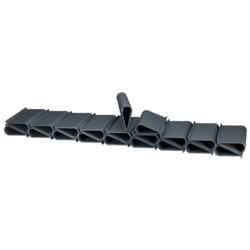 Taśma ogrodzeniowa do paneli ogrodzeniowych 4,75cm x 35m 450g/m2 Antracyt + 20 Klipsów