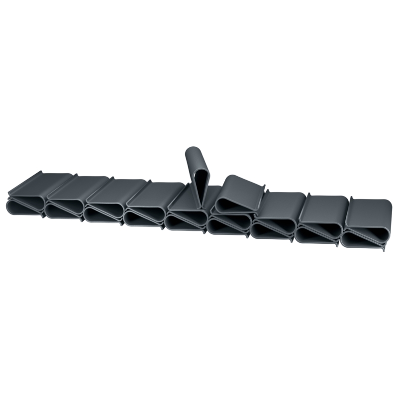 Taśma ogrodzeniowa do paneli ogrodzeniowych 4,75cm x 35m 450g/m2 Antracyt + 20 Klipsów