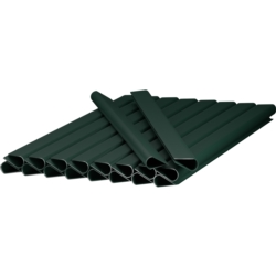 Taśma ogrodzeniowa do paneli ogrodzeniowych 19cm x 35m 450g/m2 Ciemny Zielony + 20 Klipsów