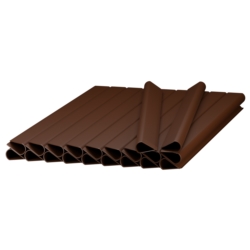 Taśma ogrodzeniowa do paneli ogrodzeniowych 19cm x 35m 450g/m2 Ciemny Brązowy + 20 Klipsów
