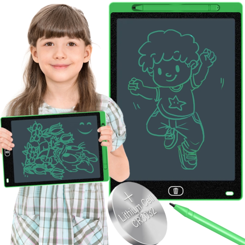 Tablet graficzny do rysowania dla dzieci Zielony 8,5"