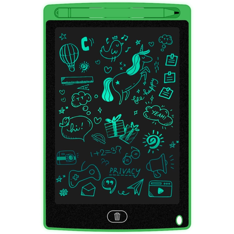 Tablet graficzny do rysowania dla dzieci Zielony 8,5"