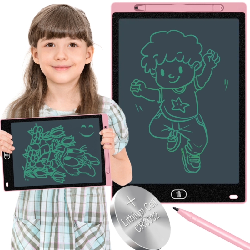 Tablet graficzny do rysowania dla dzieci Różowy 8,5"