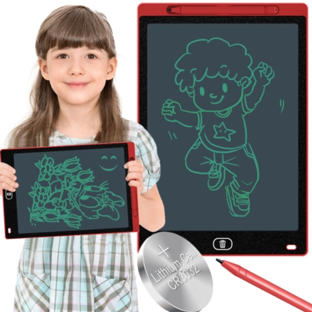 Tablet graficzny do rysowania dla dzieci Czerwony 8,5"