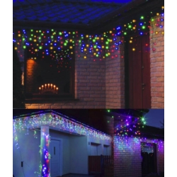Sople lampki zewnętrzne 100LED 5m IP44 Multikolor