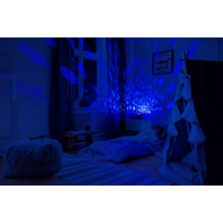 Lampka nocna Projektor gwiazd 2w1 Niebieski