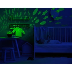 Lampka nocna Projektor gwiazd 2w1 Niebieski