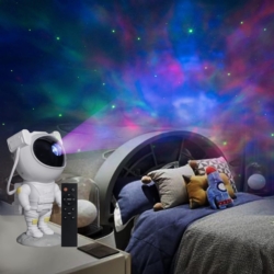 Projektor gwiazd i nebuli lampka nocna Astronauta na księżycu + Pilot