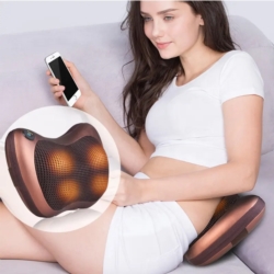 Poduszka masująca Shiatsu z funkcją podgrzewania Odcienie Brązu