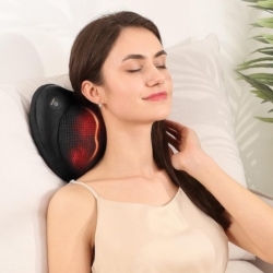 Poduszka masująca Shiatsu z funkcją podgrzewania Czarna
