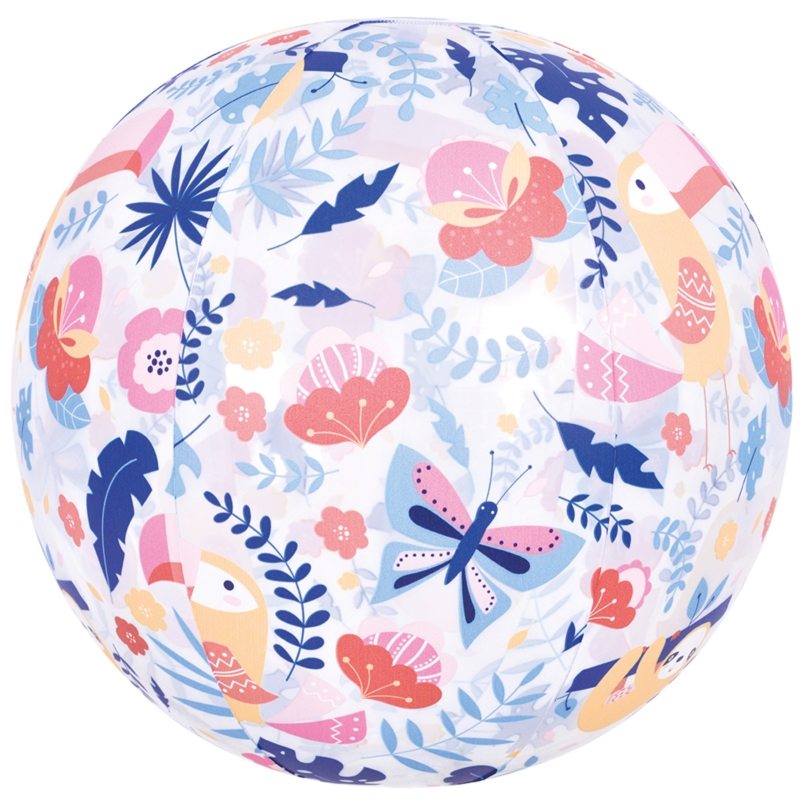 Piłka plażowa dmuchana Tukany Arbuzy Kraby 50cm