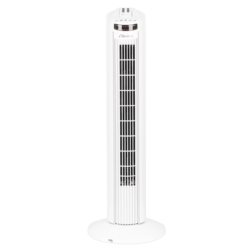 Wentylator kolumnowy podłogowy 70W Biały + Pilot