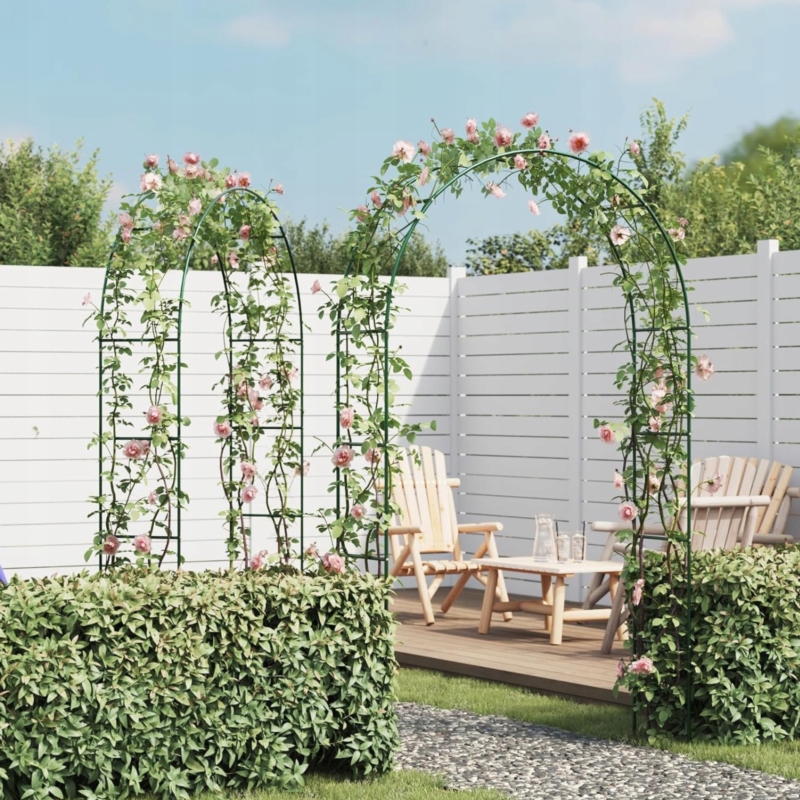 Pergola ogrodowa do róż i roślin pnących metalowa łuk 240cm
