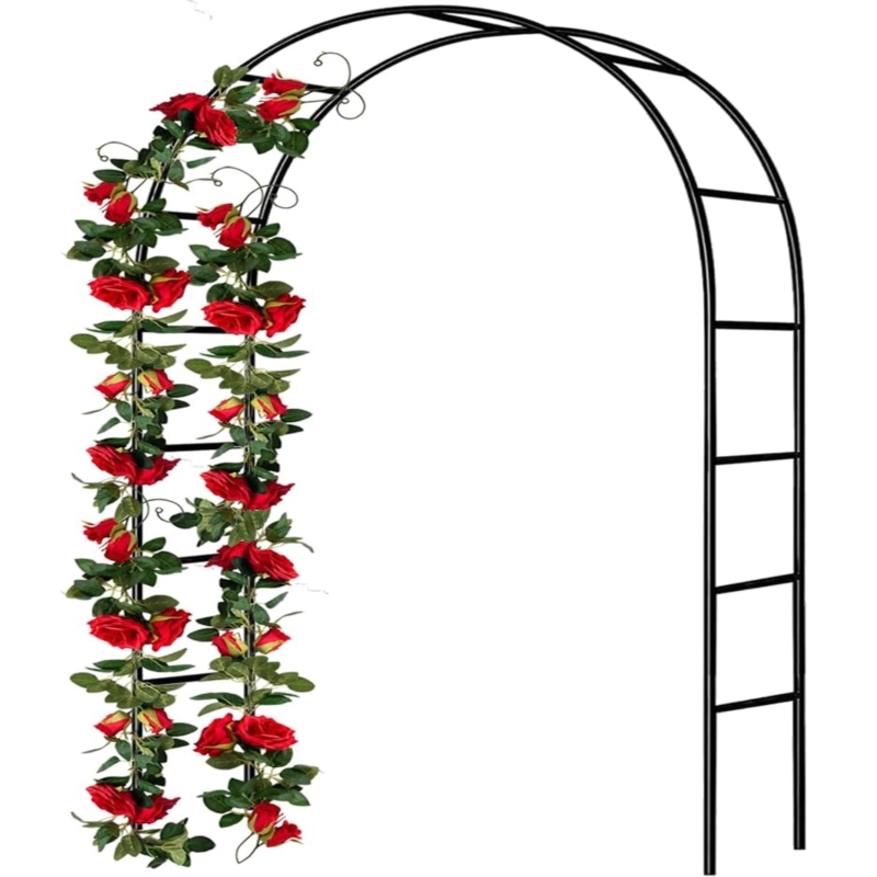 Pergola ogrodowa do róż i roślin pnących metalowa łuk 240cm