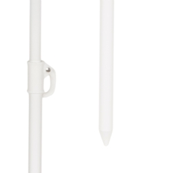 Parasol plażowy łamany wbijany Niebieski 220cm