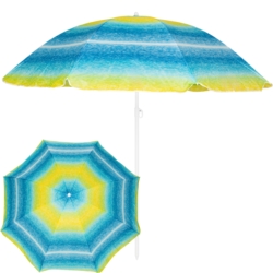 Parasol plażowy łamany składany Odcienie Niebieskiego 220cm