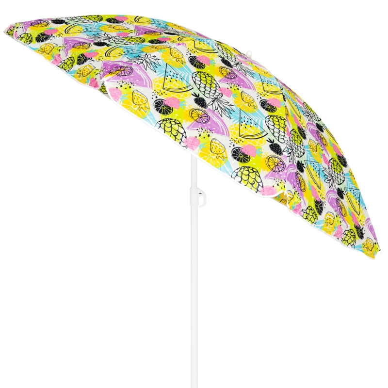 Parasol plażowy łamany składany Owoce 220cm