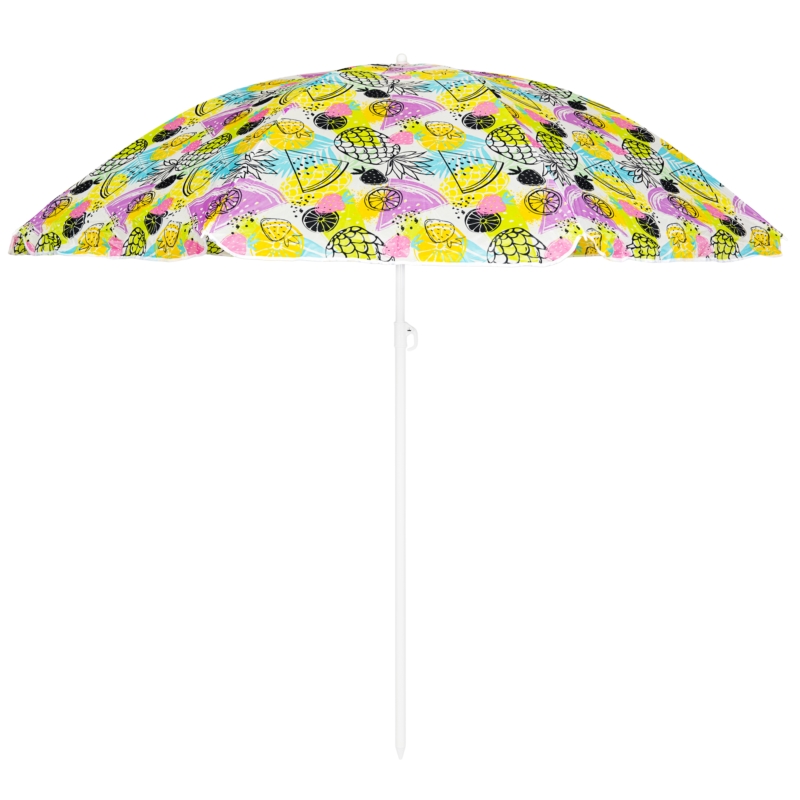 Parasol plażowy łamany składany Owoce 220cm