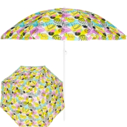 Parasol plażowy łamany składany Owoce 220cm