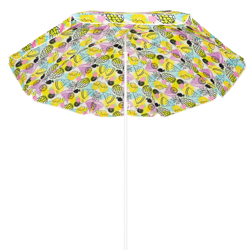 Parasol plażowy łamany składany Owoce 200cm