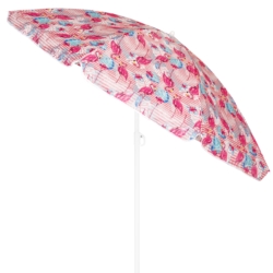 Parasol plażowy łamany składany Różowe flamingi 200cm