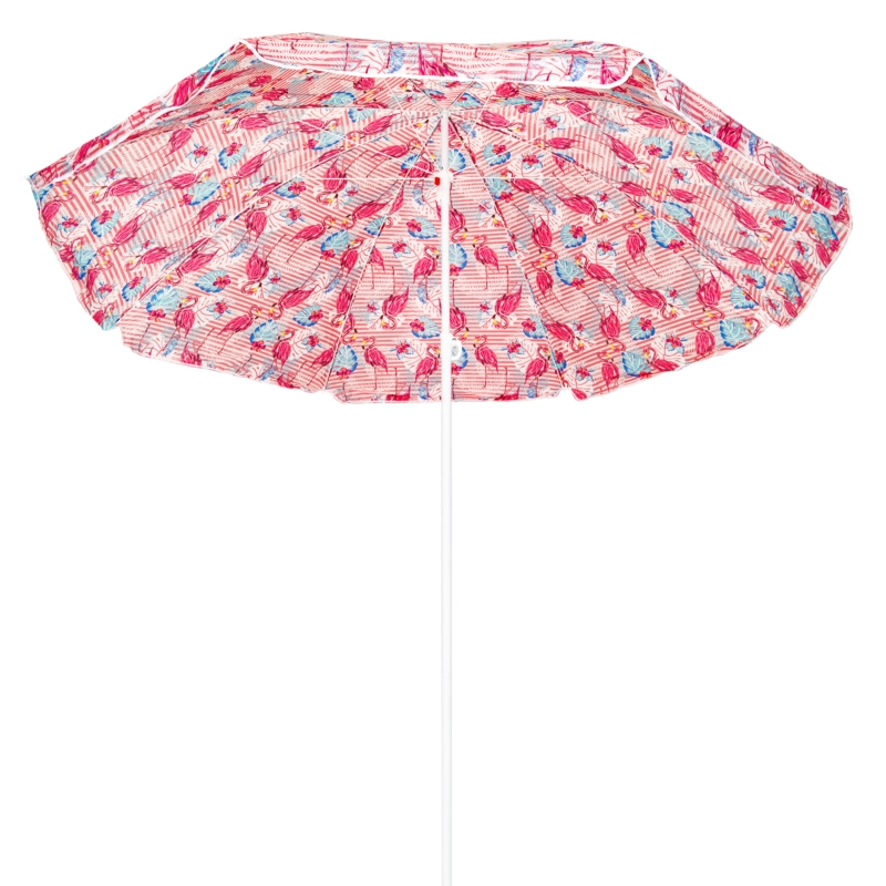 Parasol plażowy łamany składany Różowe flamingi 200cm