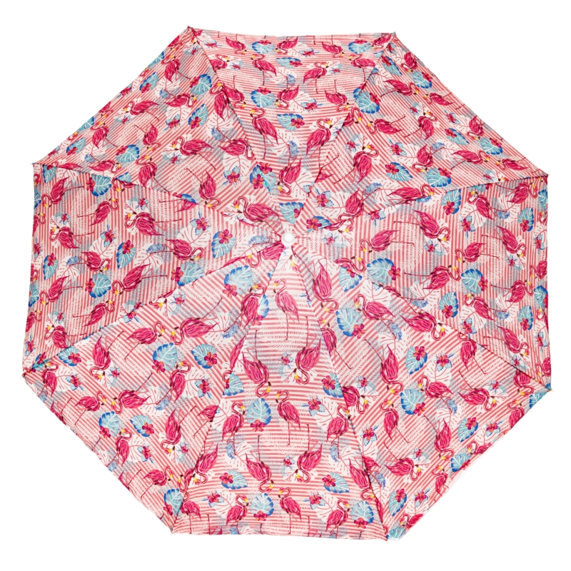 Parasol plażowy łamany składany Różowe flamingi 200cm