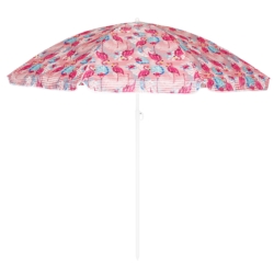 Parasol plażowy łamany składany Różowe flamingi 200cm
