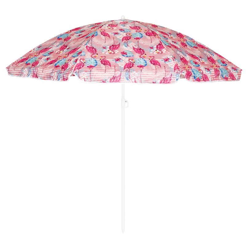 Parasol plażowy łamany składany Różowe flamingi 200cm