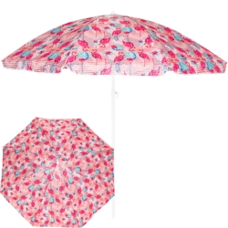 Parasol plażowy łamany składany Różowe flamingi 200cm