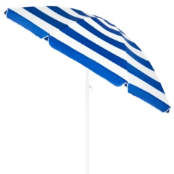 Parasol plażowy łamany składany Niebieskie Pasy 200cm