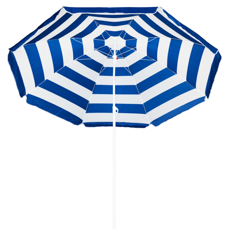 Parasol plażowy łamany składany Niebieskie Pasy 200cm