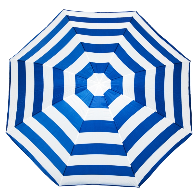 Parasol plażowy łamany składany Niebieskie Pasy 200cm