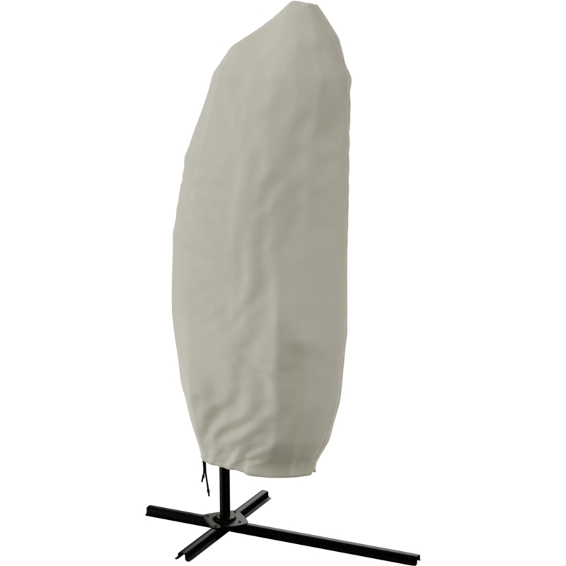 Parasol ogrodowy na wysięgniku składany 350cm Kremowy + Pokrowiec