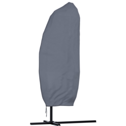 Parasol ogrodowy na wysięgniku składany 350cm Szary + Pokrowiec
