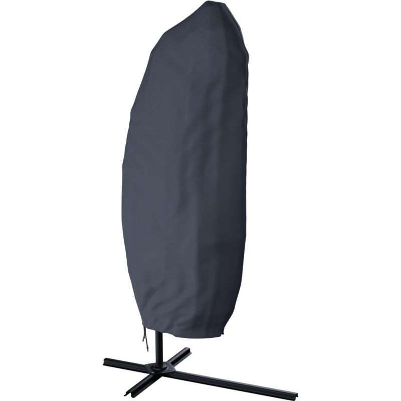 Parasol ogrodowy na wysięgniku składany 350cm Grafitowy + Pokrowiec