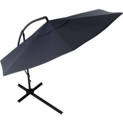 Parasol ogrodowy na wysięgniku składany 300cm Grafitowy + Pokrowiec