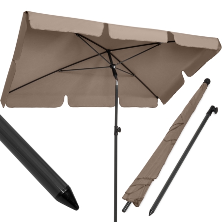 Parasol balkonowy prostokątny łamany UV Beżowy 200x130cm