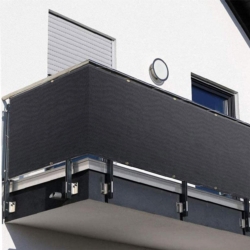 Osłona balkonowa na taras, balkon 5x1m 97% 150g/m2 Grafitowy